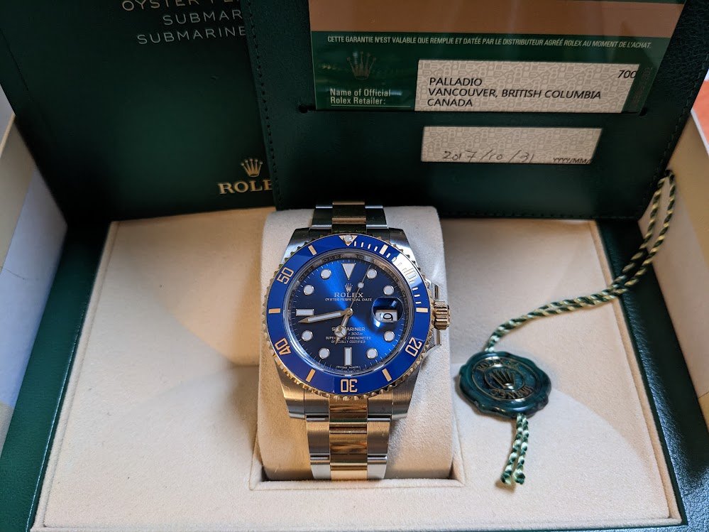 Rolex Submariner 40mm Bluesey 116613LB